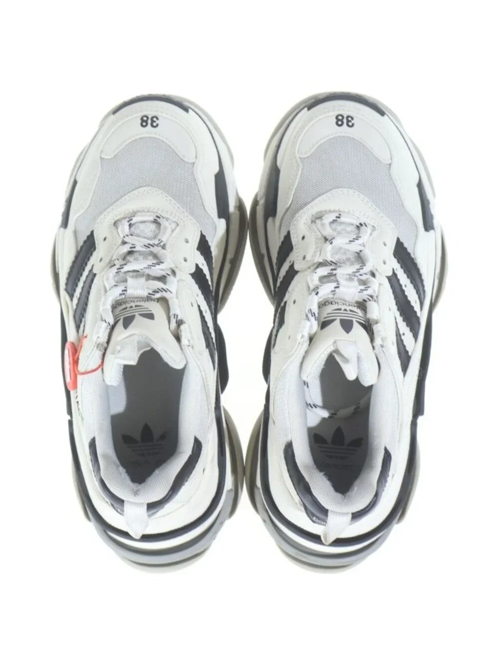 Balenciaga Tripre S Adidas Triple S Low Cut Dad Sneakers White